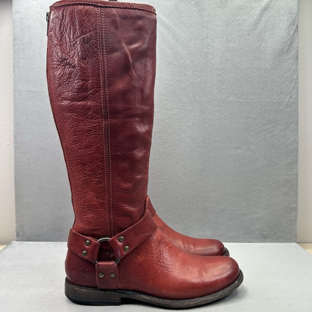 Frye Women's Riding Boots- Deep Red 6.5